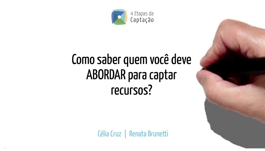 Como saber quem voce deve ABORDAR para captar recursos